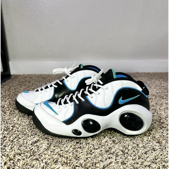 Nike Air Zoom Flight 95 Men\'s Basketball Shoes White/Blue Size 7.5 DM0524-100 main image 7